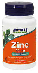 NOW Zinc 50 mg 100 tab